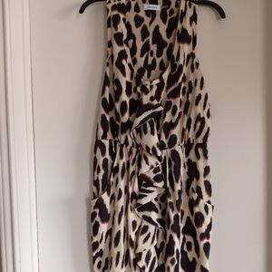 Calvin Klein Sleeveless Animal Print Dress NWOT